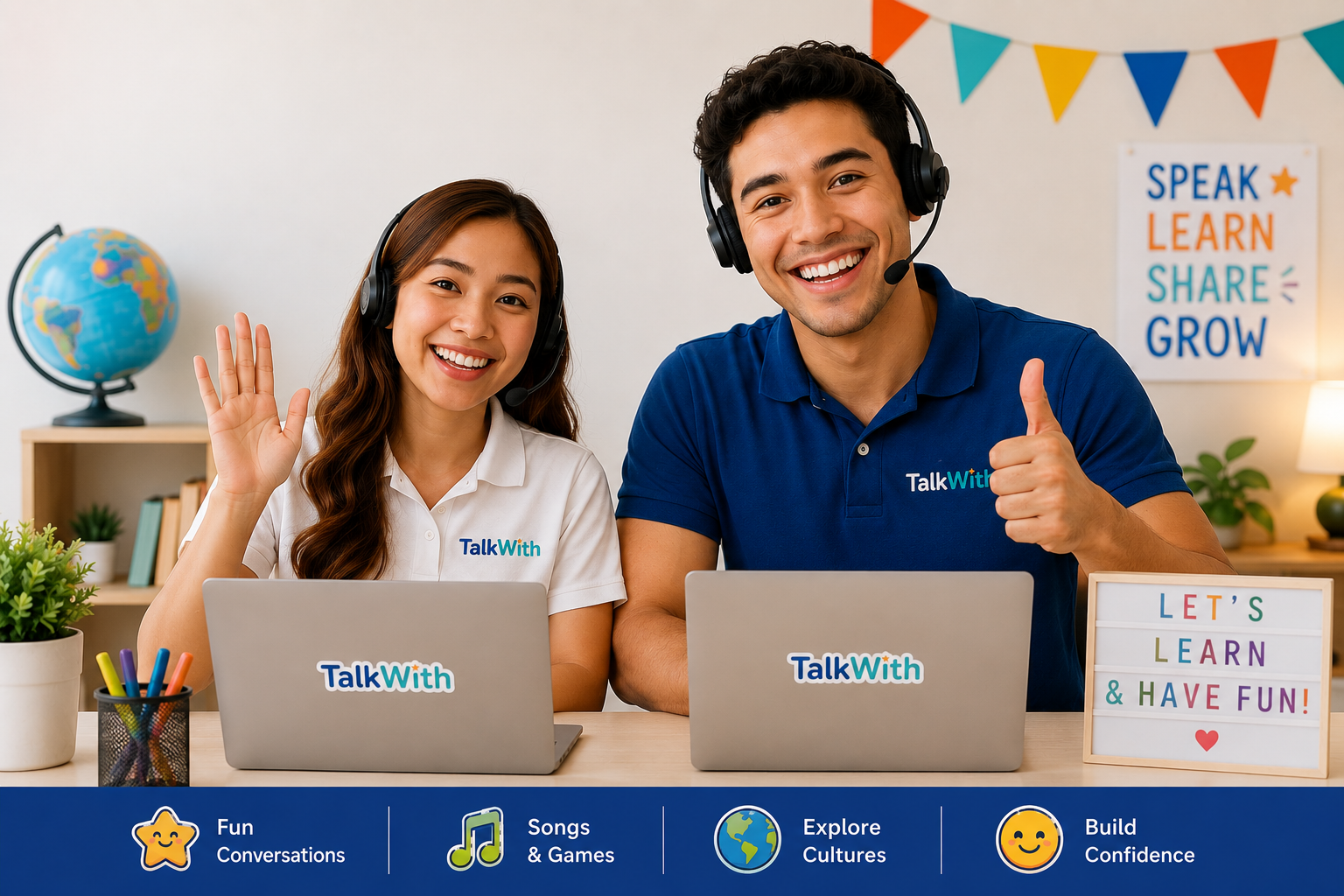 TalkWith teachers ready to greet your child online